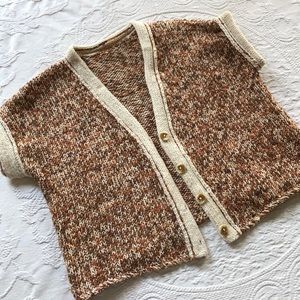 1950s hand knit cropped cardigan